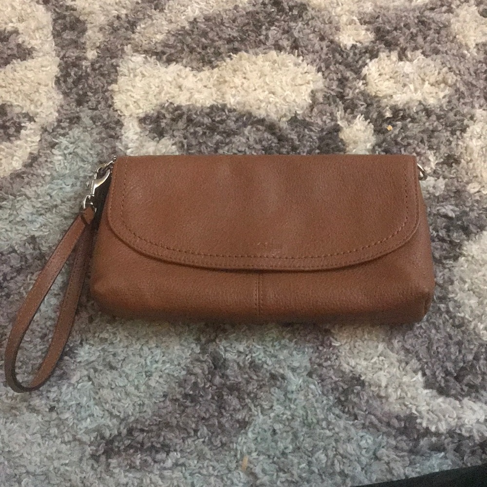 Coach leather wristlet